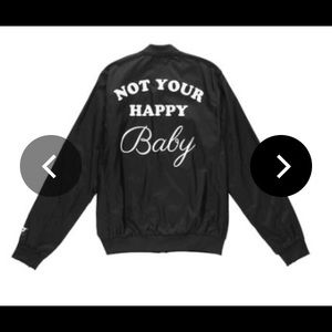 ISO: Y7 "Not Your Happy Baby" bomber jacket XS